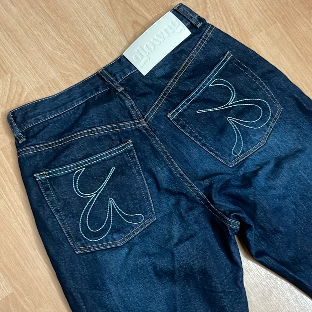 GlowNY 93 Mid Rise Loose Fit Jeans in Indigo